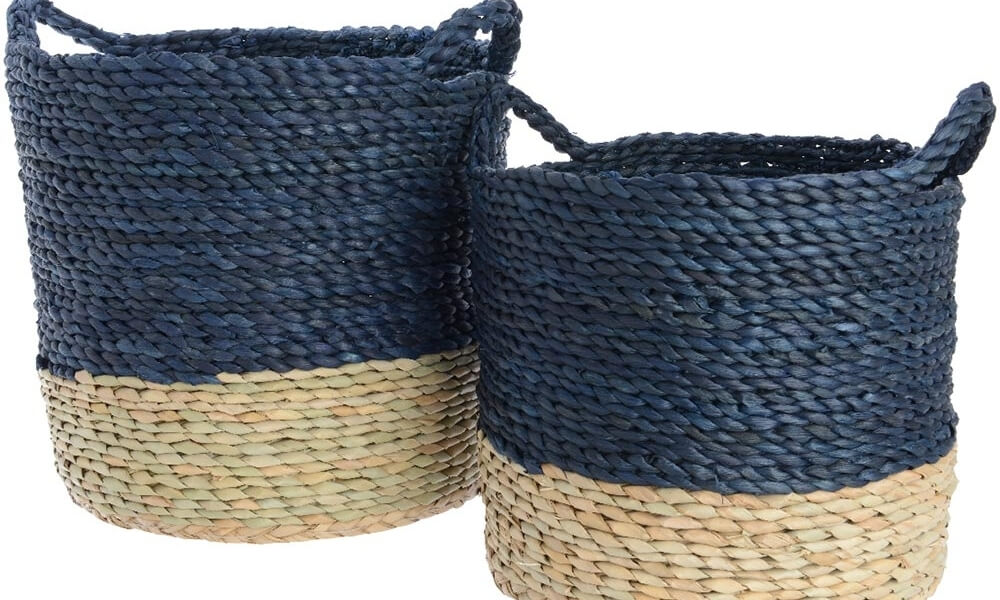Cestos de mimbre Rush, la opción perfecta para que tus plantas luzcan con más estilo Cestos, el complemento perfecto para la decoración étnica