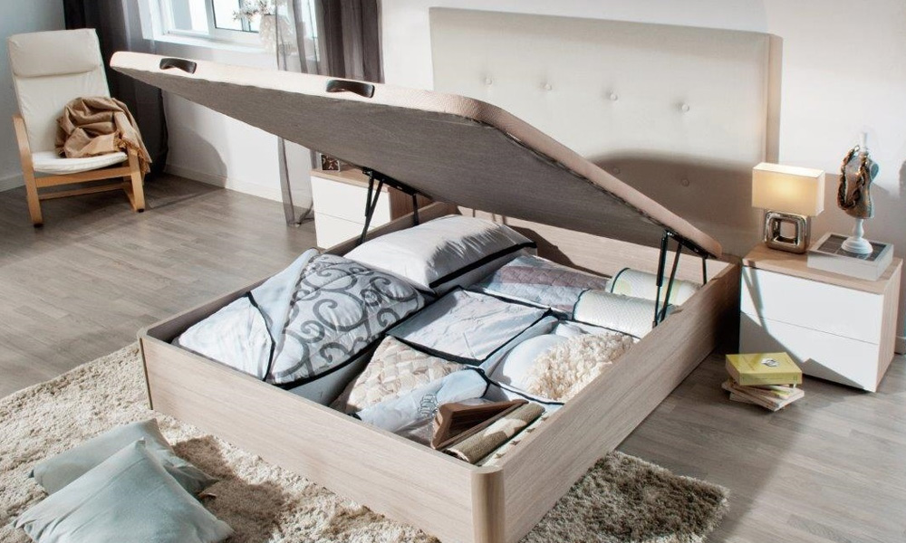 Una cama con canapé siempre es una buena decisión, tanto para pisos pequeños como grandes