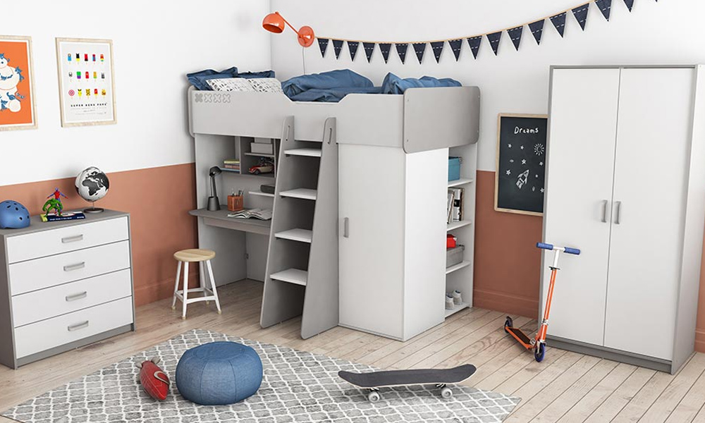 Las literas son una solución para ahorrar espacio en el dormitorio de los más pequeños decorar piso pequeño