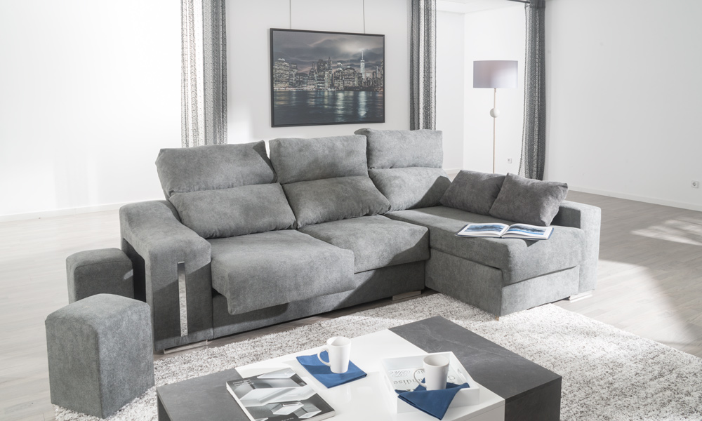 Chaise longue derecha LUCÍA de Conforama Chaise longue derecha LUCÍA de Conforama