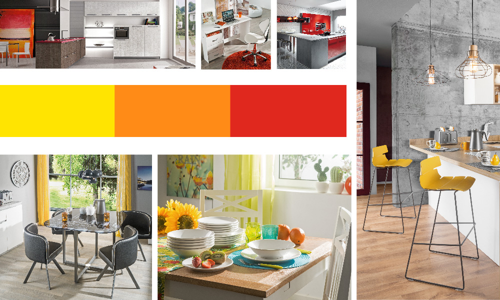 Colores cálidos como el rojo, amarillo, naranja en tu decoración Colores cálidos como el rojo, amarillo, naranja en tu decoración