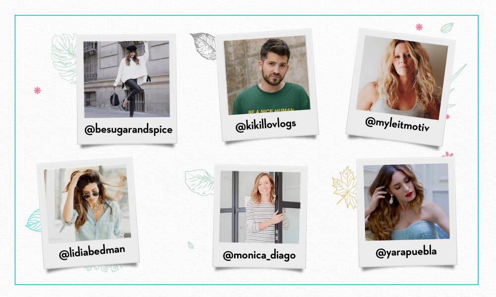 Influencers que han confirmado asistencia a la presentación de la nueva colección Conforama