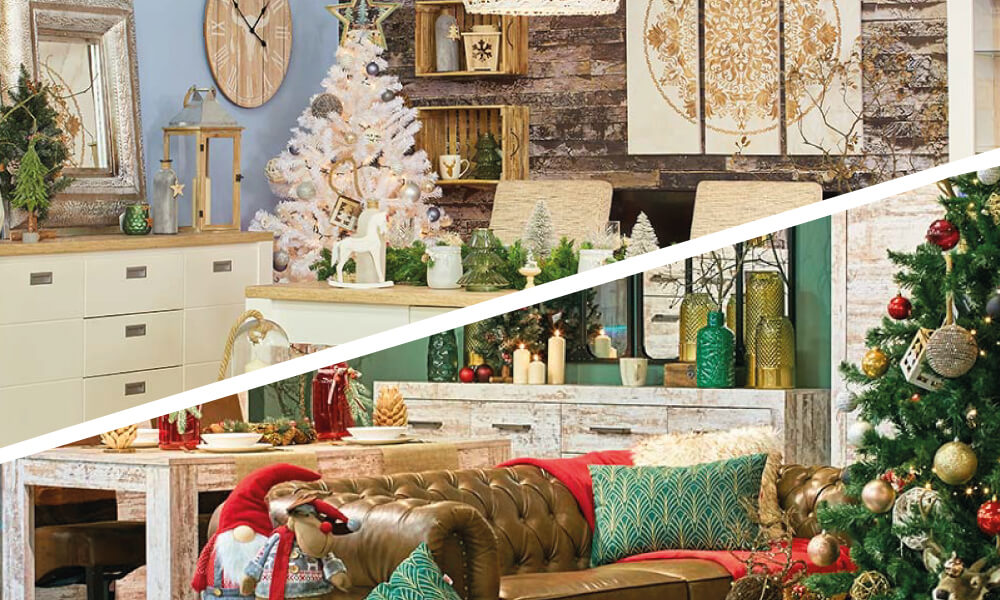 Decoración de Navidad en Conforama Clásica o escandinava