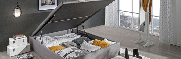 Ordena un dormitorio moderno usando el espacio de debajo de tu cama