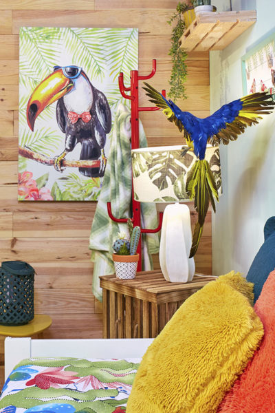 Figura GUACAMAYO y cuadro ANIMAL CRAZY Figura GUACAMAYO y cuadro ANIMAL CRAZY