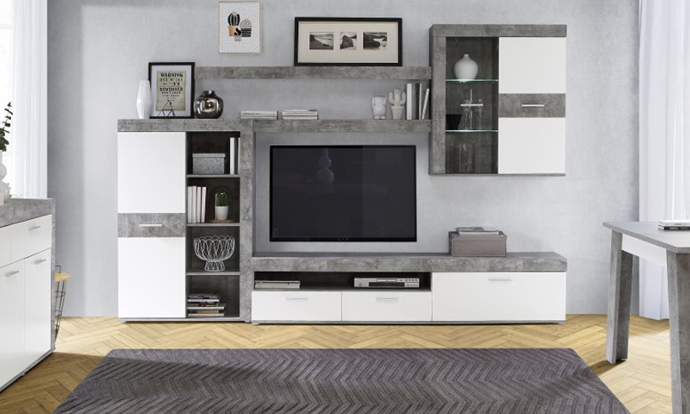 Mueble de salón AKRON de Conforama Nuestros flechazos de las rebajas en muebles para que renueves tu casa Conforama