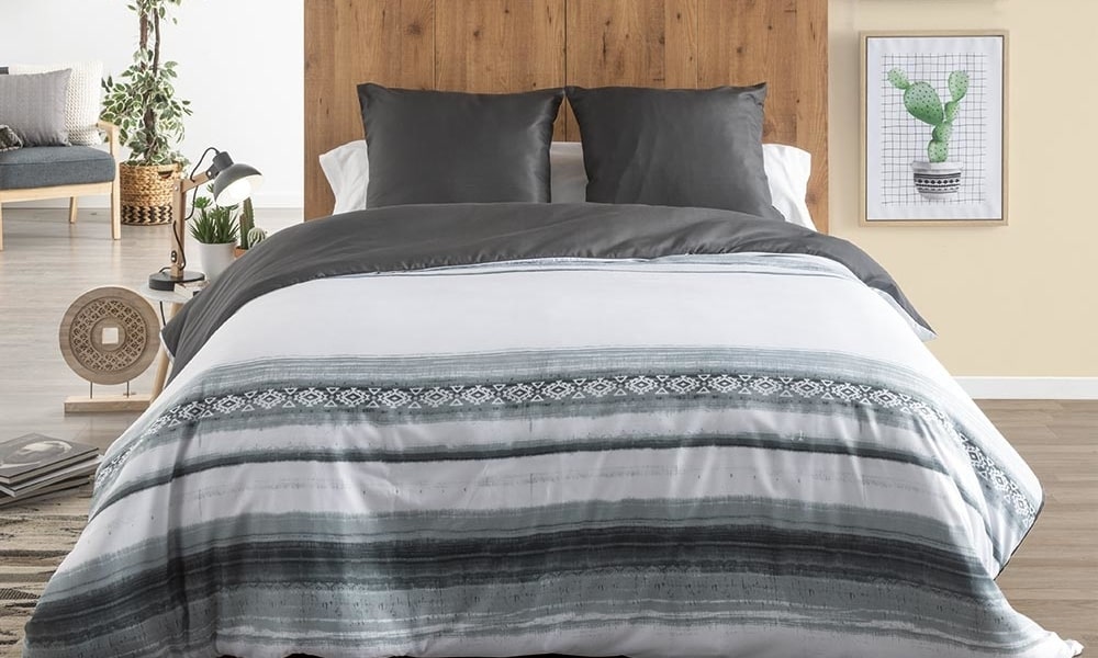 moderna habitación de matrimonio con textiles de estilo étnico Funda nórdica ETNIC Conforama