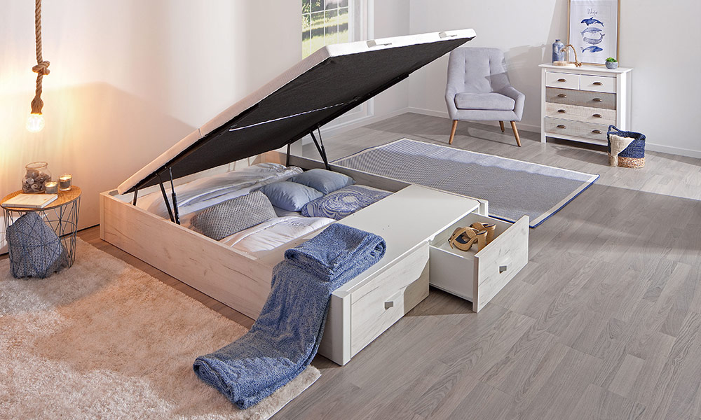 El canapé con zapatero WOODBOX es otro espectacular 3 en 1 decoracion pisos pequeños