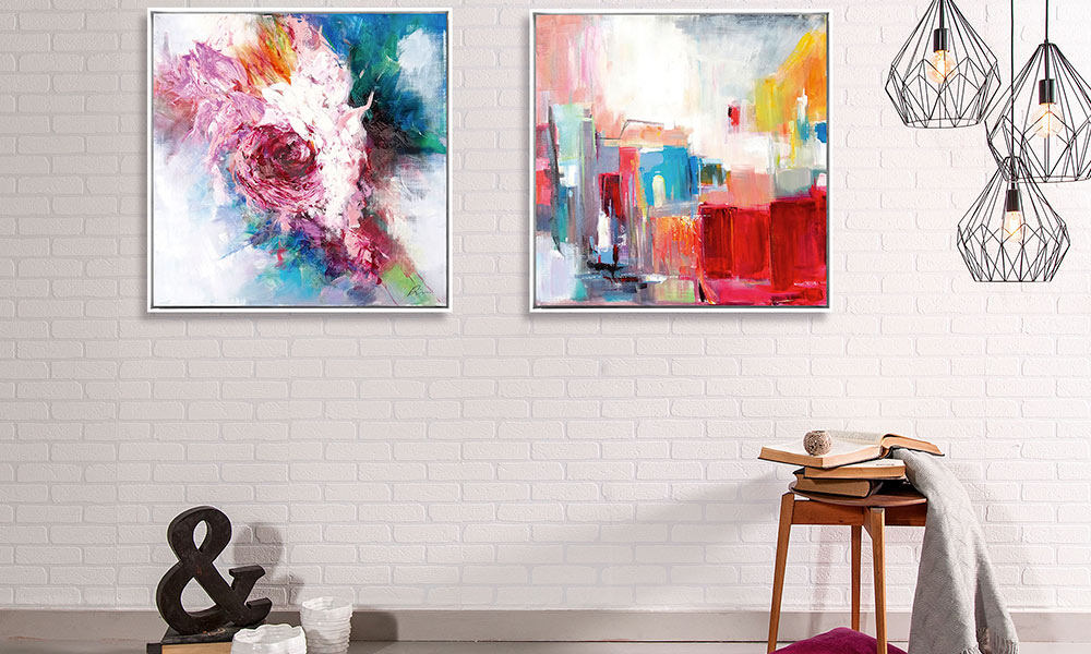 colocar cuadros en el pasillo