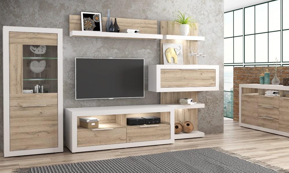 Salón TEIMLO en color blanco planning limpieza casa