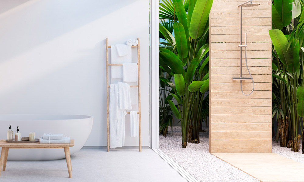 ¡Una linda opción al natural! alternativas a las mamparas de baño