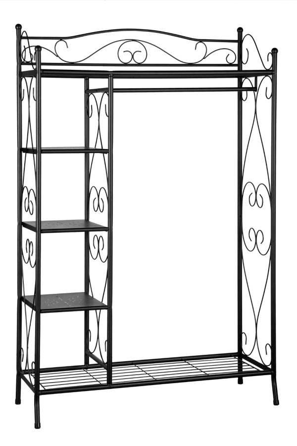 muebles shabby chic armario forja negro
