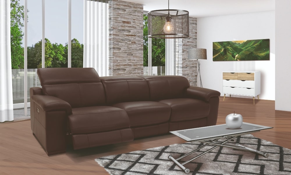 Luz indirecta salon estilo industrial con lampara colgante