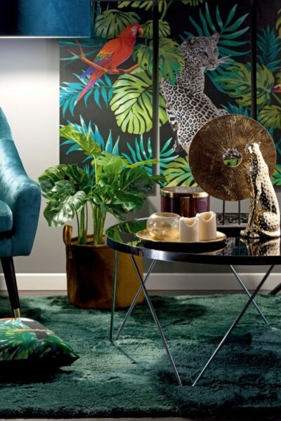 decorar salon con plantas