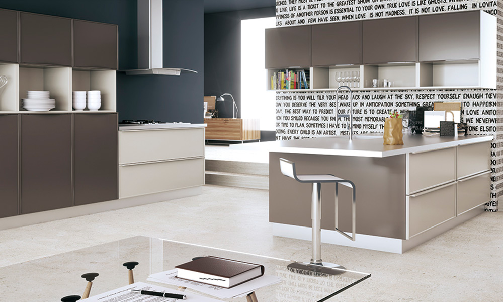 Cocina confort Aneto - Conforama cocina con papel pintado