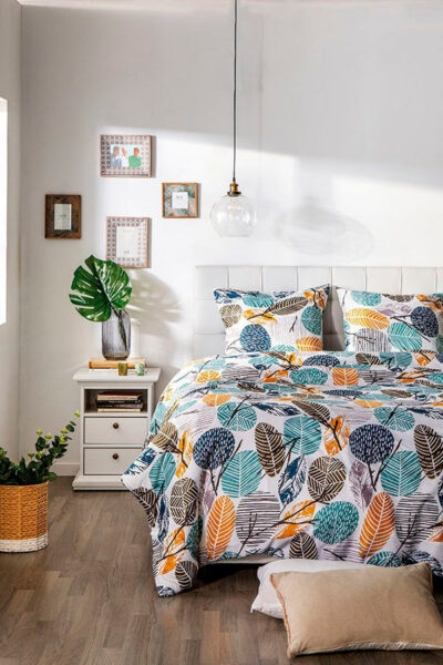 Si lo que quieres es dar una nota de color al dormitorio, sin duda, la funda nórdica BOSQUE es para ti decoración loft