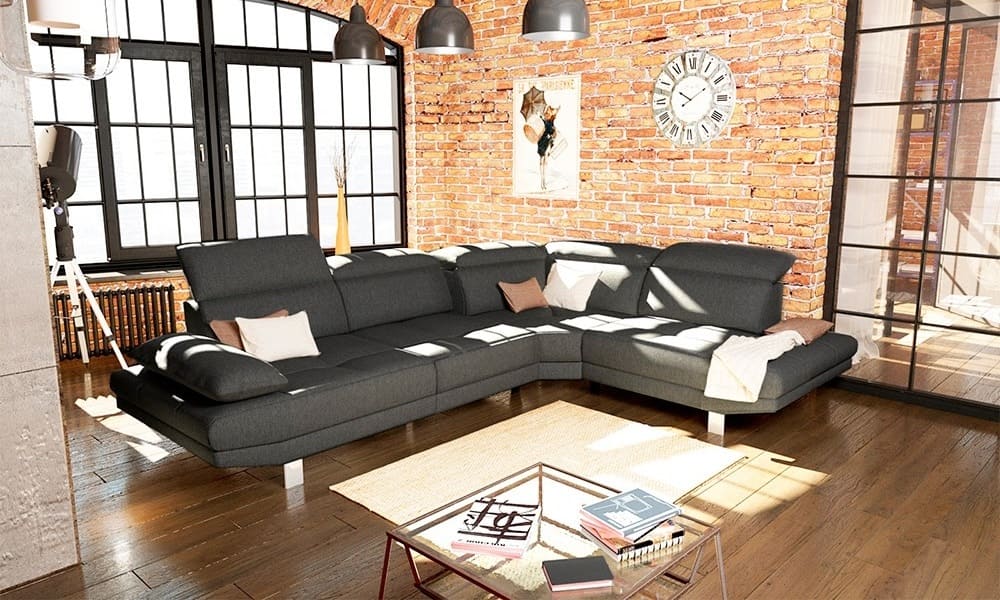 combinar sofa gris oscuro