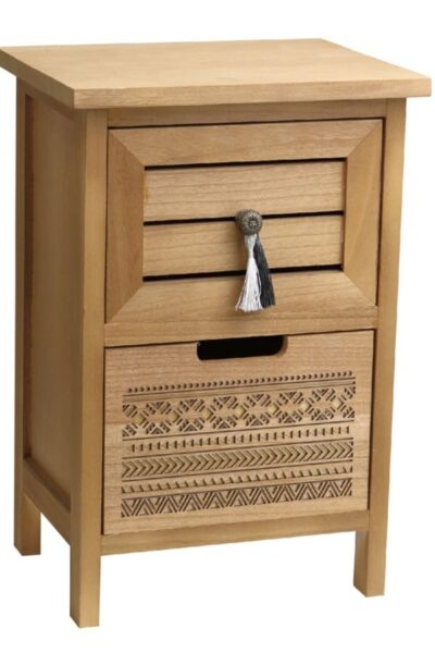 Puedes usarla como mesita auxiliar. decoracion boho chic salones