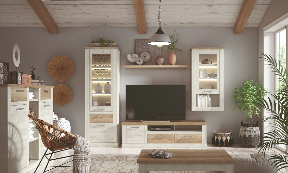 La colección de salón VERONA es elegante y con un punto clásico, y ayuda a crear un ambiente que transmite calidez, calma y orden. feng shui salon comedor
