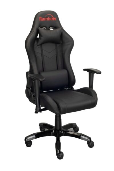 silla gamer negra marca Rainbow habitación gamer ideas