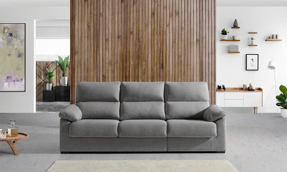 mueble blanco y madera oscura 