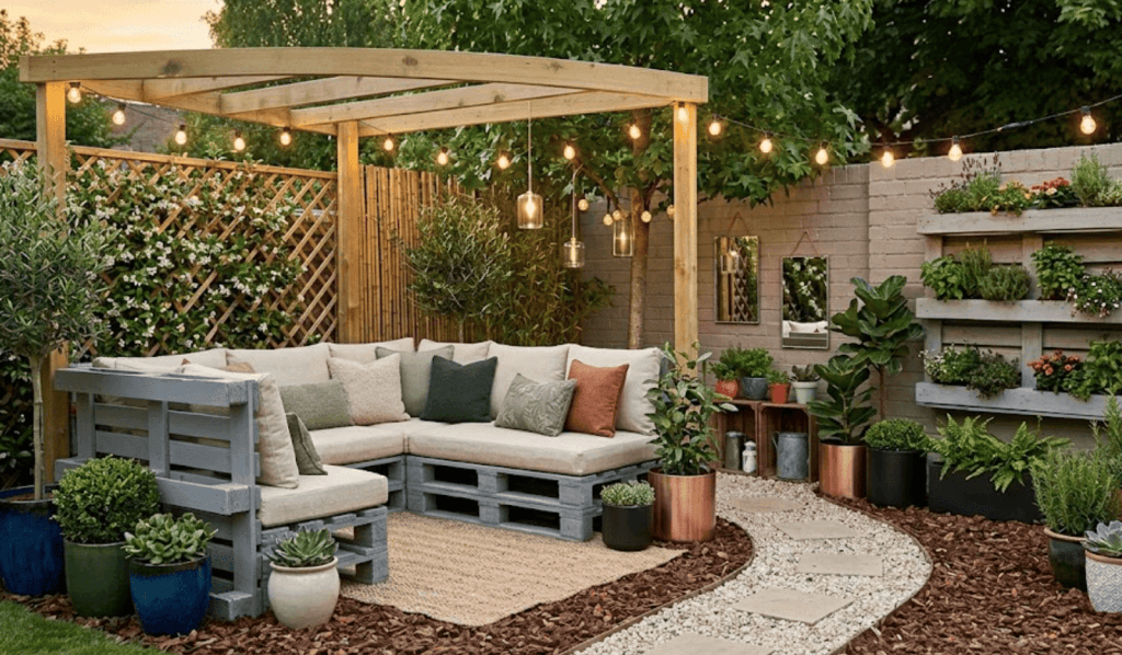 Decorar un jardín barato con ideas creativas