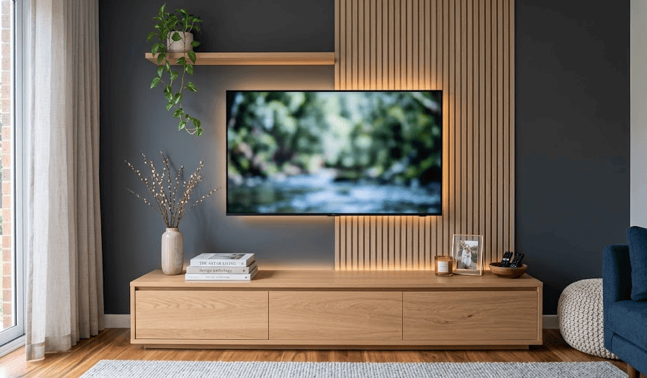 Decoración de mueble tv y pared: ideas para transformar tu salón