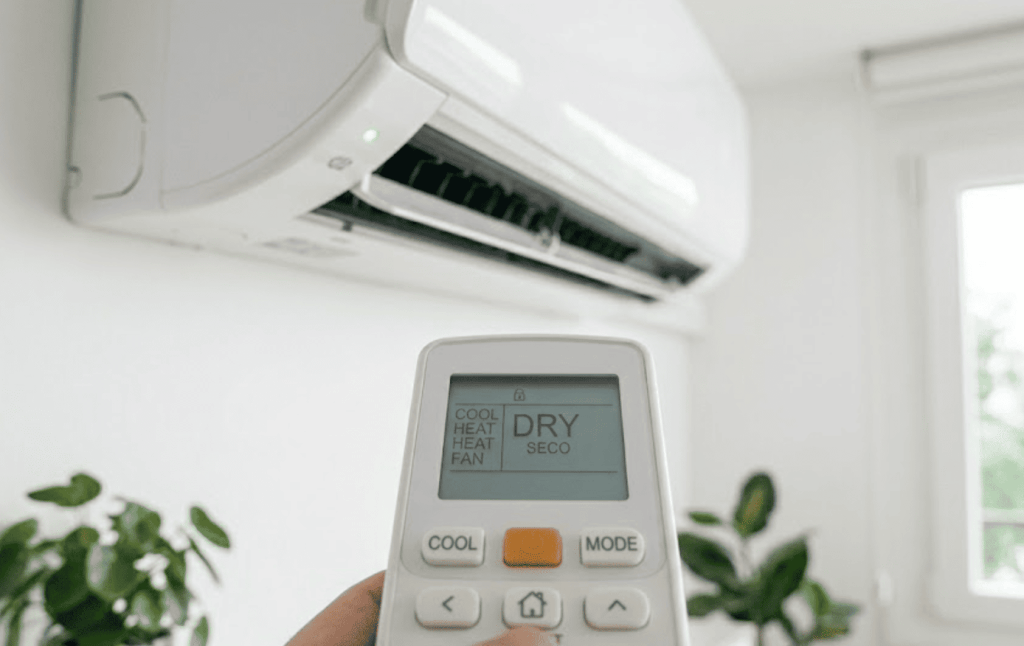 Dry en aire acondicionado qué significa y cuándo usarlo